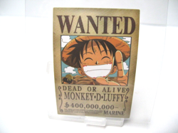 One Piece Tiny Wanted Poster Card Monkey D. Luffy English Version - Image 1