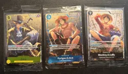 One piece mini tin promo vol 2 Set Of 3 Op-13 ENGLISH Luffy, Sabo, Ace PROMOS - Image 1
