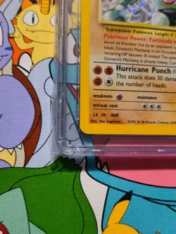 Pokemon TCG Giovanni's Machamp Holo Unlimited Rare Card Gym Challenge - Image 3