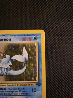Vaporeon Holo 12/64 1st Edition Jungle 1999 Pokemon Card - Image 4