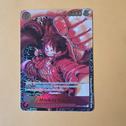 Bandai One Piece Card Game Monkey D. Luffy ST01-012 Rush Holo Character Card - Image 1