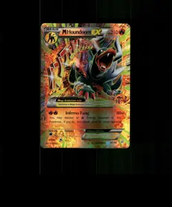 FAN-ART READ DESCRIPTION BELOWHOLO Houndoom Card Houndoom Pokemon Card p2 - Image 1
