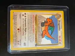 1995 Dragonite Pokemon The First Movie Promo Card Black Star Promo Card. #5 LP - Image 1