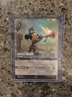 Disney Lorcana Mickey Mouse Trumpeter Enchanted Into the Inklands Card 220/204 - Image 1