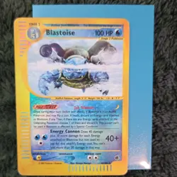 Pokemon TCG Blastoise Expedition Base Set Reverse Holo Holo Card 4/165 - Image 1