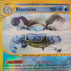 Pokemon TCG Blastoise Expedition Base Set Reverse Holo Holo Card 4/165 - Image 5