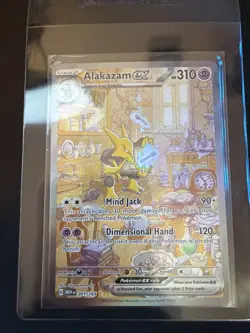 Pokemon Alakazam EX TCG SV Scarlet & Violet 151 Card 201/165 NM Holo - Image 1