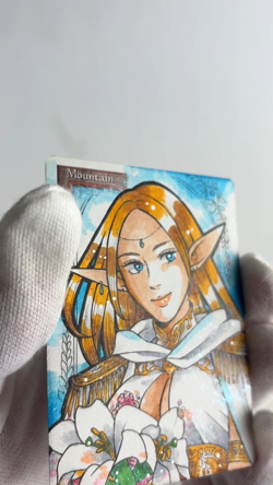 Hand Painted Altered MTG Card,forest,Anime Girl,waifu FromJapan 2025 #s01 - Image 2