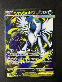 Pokemon TCG Me01: Mega Evolution Mega Absol ex 161/132 Ultra Rare Full Art Card - Image 1