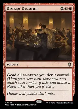 Disrupt Decorum - Non-Foil - MKC - 151 | MTG Card - Image 1