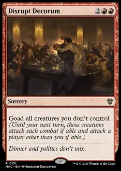 Disrupt Decorum - Non-Foil - MKC - 151 | MTG Card - Image 3