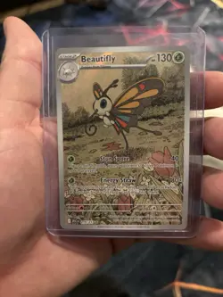 Beautifly #219/217 Ascended Heroes Pokemon Full Art Rare Holo NM Near Mint Card - Image 1