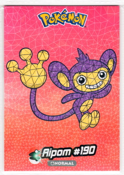 POKEMON - CRYSTAL CARD COLLECTION * AIPOM #190 - CRACKED ICE HOLO - Image 1