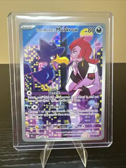 Pokemon TCG Card Team Rocket's Murkrow 200/182 Destined Rivals Illustration - NM - Image 3