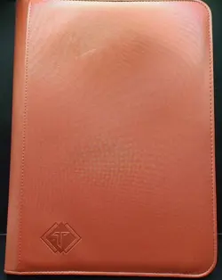 Red Playing Card Album - 24 Double Sided 9 Pocket Side Loading Pages for TCG - Image 1