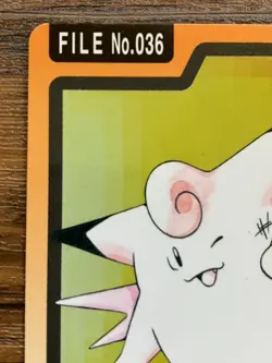 Pokemon Carddass Card Clefable File No.36 Bandai Pocket Monsters 1997 Japan - Image 3