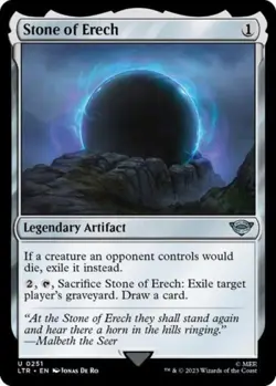 ~ Stone of Erech ~ NM ~ UB: The Lord of the Rings: Tales of Middle-earth ~ MTG ~ - Image 1