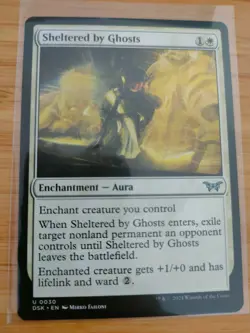 MTG Sheltered by Ghosts 0030 Duskmourn M/NM Free UK P&P - Image 1