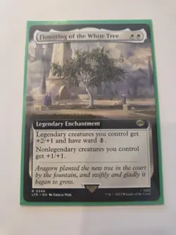 Flowering of the White Tree Extended Art 348 MTG Lord of the Rings (LTR) Rare NM - Image 1