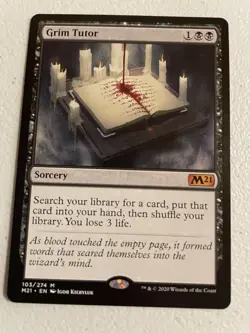 Magic MTG: Grim Tutor - Core Set 2021 (M21) Near Mint Mythic Rare #103 - Image 1