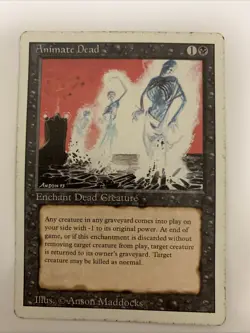 MTG MP Animate Dead Revised 3rd Edition Free Shipping In The US With Tracking - Image 1