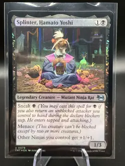 MTG Splinter, Hamato Yoshi 0079 FOIL TMNT Unplayed - Image 1