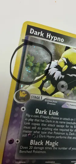 *SWIRL* Dark Hypno 6/109 Team Rocket Returns Holo Pokemon TCG MP - Image 3