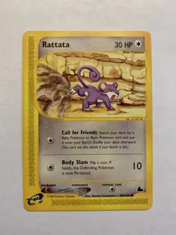 Pokemon TCG Rattata Skyridge 90/144 LP - Image 1