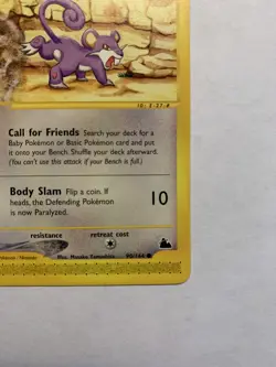 Pokemon TCG Rattata Skyridge 90/144 LP - Image 5