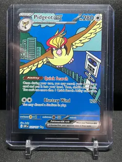 Pidgeot ex 225/197 SIR Special Illustration Rare Pokemon Obsidian Flames NM - Image 1