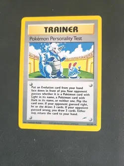 2002 Pokemon Neo Destiny- Pokemon Personality Test #102 LP - Image 1