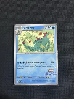 Pokemon Sealed Feraligatr Illustration Contest 2024 Promo 213 Pikachu Toxtricity - Image 1