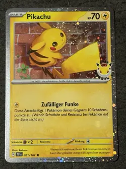 Pokemon Day 2026 Stamp Pikachu Cosmo HOLO TEF 051 - DEUTSCH - Promo Karte - Image 1