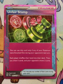 Unfair Stamp ACESPEC 165/167 Pokemon Twilight Masquerade - Image 1