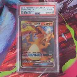 Pokemon Charizard GX 9/68 Hidden Fates Ultra Rare Holo PSA 10 2019 - Image 1