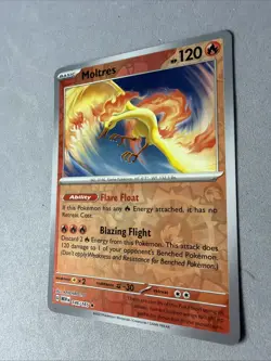 Pokemon TCG * Scarlet & Violet 151 * 146/165 Moltres Rare * REVERSE HOLO * NM - Image 2