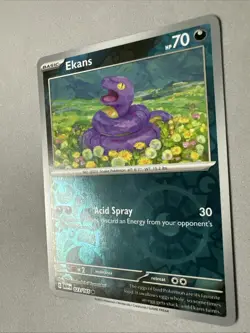 Pokemon TCG * Scarlet & Violet 151 * 023/165 Ekans C * REVERSE HOLO * NM - Image 2