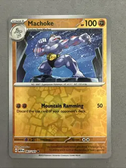 Pokemon TCG * Scarlet & Violet 151 * 067/165 Machoke U * REVERSE HOLO * NM - Image 1