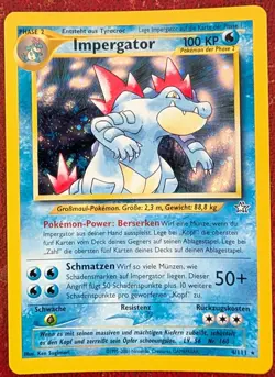 Pokemon NEO GENESIS German Holo Bundle inc Feraligatr Typhlosion Meganium - NM - Image 3