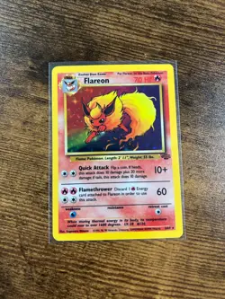 Pokemon Jungle Flareon Holo 1999 WOTC 3/64 - Image 1