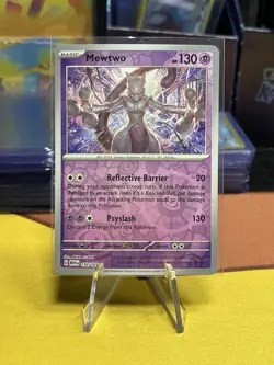 Pokemon Mewtwo 150/165 Sv: Scarlet & Violet 151 Rare Reverse Holo 2023 - Image 1