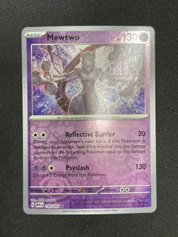 Pokemon Mewtwo 150/165 Sv: Scarlet & Violet 151 Rare Reverse Holo 2023 - Image 2