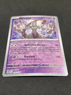Pokemon Mewtwo 150/165 Sv: Scarlet & Violet 151 Rare Reverse Holo 2023 - Image 3