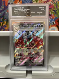 2024 Pokemon Svp En-Sv Black Star Promo #074 Charizard Ex 9 Grade - Image 5