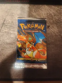 1999 Pokemon Base Set Unlimited Booster Pack Charizard WOTC Factory Sealed - Image 1