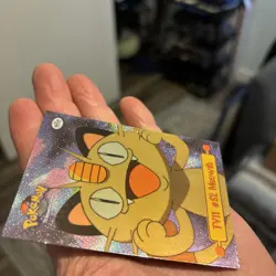 Pokemon TV11 #52 Meowth FOIL - Topps TV Animation 1999 - Image 2