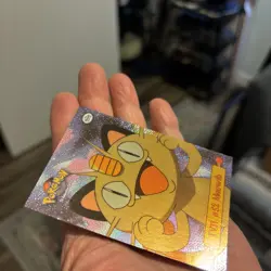 Pokemon TV11 #52 Meowth FOIL - Topps TV Animation 1999 - Image 3