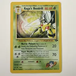 Pokemon TCG Koga's Beedrill Gym Challenge Holo Rare - Image 1