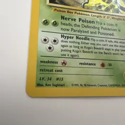 Pokemon TCG Koga's Beedrill Gym Challenge Holo Rare - Image 2