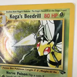 Pokemon TCG Koga's Beedrill Gym Challenge Holo Rare - Image 5